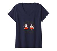 Womens Science It’s Like Magic But Real Clever STEM Design V-Neck T-Shirt
