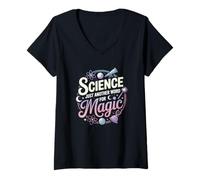 Womens Science Just Another Word for Magic V-Neck T-Shirt