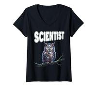 Women's Scientist Aerospace Engineer Space Travel Astronomer Science V-Neck T-Shirt