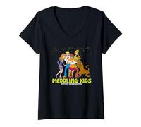 Womens Scooby-Doo Meddling Kids V-Neck T-Shirt
