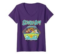 Women's Scooby-Doo | Official Classic Cartoon Merch | WBSDC01 V-Neck T-Shirt