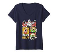 Women's Scooby-Doo Relp! Halloween Mummy V-Neck T-Shirt