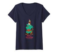 Womens Scooby Doo Santa I Can Explain Christmas Fun V-Neck T-Shirt