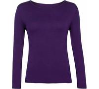 Womens Scoop Neck Racer Basic Solid Color Sleeveless Stretchy Plain Vest Top for Women Girl Ladies Tshirt Tops Plus Purple 8-10