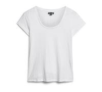 Women's scoop-neck T-shirt Superdry Blanc M