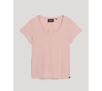 Women's scoop-neck T-shirt Superdry Gris L
