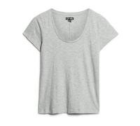 Women's scoop-neck T-shirt Superdry Gris M