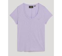 Superdry Scoop Short Sleeve T-shirt Purple M Woman