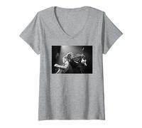 Women's Scorpions Guitarists Rudolf Schenker Matthias Jabs V-Neck T-Shirt