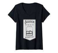 Women's Scotch May Not Be The Answer Worth A Shot V-Neck T-Shirt