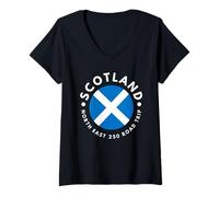 Womens Scotland North East 250 Road Trip NE250 V-Neck T-Shirt