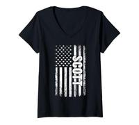 Womens Scott Personal Name American Flag Retro Men Women Funny V-Neck T-Shirt