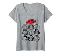 Womens Scott Pilgrim Vs. The World Comic Character Box Up V-Neck T-Shirt