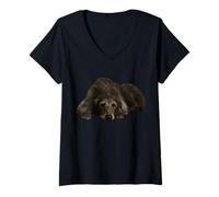 Womens Scottish Deerhound V-Neck T-Shirt