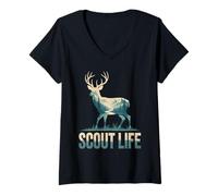 Women's Scout Life Funny SPL Scout Nature Explorer Scouting Lovers V-Neck T-Shirt