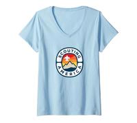 Women's Scouting America Vintage Eighties Outdoor Logo V-Neck T-Shirt