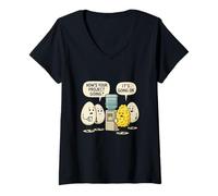 Womens Scrambled Egg at The Water Cooler Office Humor V-Neck T-Shirt