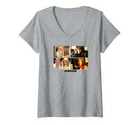 Women's Scream Official Ghostface Classic Slasher Horror Movie Appar V-Neck T-Shirt