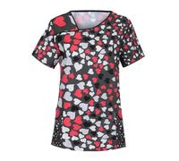 Women's Scrub Top Tunic - Stretch Short Sleeve Medical Surgical Scrub Tops, Medical Clinic Workwear for Nurses Dentists Vets, Beauty Therapist Attire & Dog Grooming Workwear (B-4, XL)