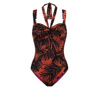 Women's Sculpting Fabric One-Piece Swimsuit Triumph Summer Palm Marron 46B