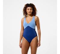 Women's Sculpture Butterfly Back Cheeky Swimsuit Blue - 32 Blue 32