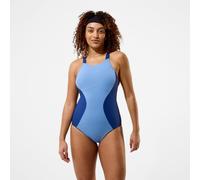 Women's Sculpture High Neck Contour Swimsuit Blue - 34 Grey/Blue 34
