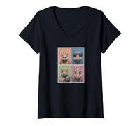 Women's sea Turtles Funny sea Turtle V-Neck T-Shirt
