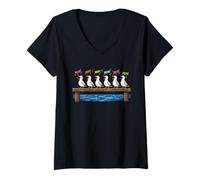 Women's Seagull Mom Mother Daughter Son Mother's Day Ocean Life Mama V-Neck T-Shirt