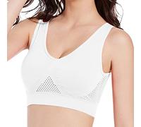 Women's Seamless Underwire Sports Bra Wide Straps Comfortable Breathable Stretch Casual Bra Large Size for Fitness Yoga Running