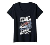 Womens Search And Rescue K9 Working Dogs Wilderness SAR Unit V-Neck T-Shirt