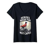 Womens Search And Rescue K9 Working Dogs Wilderness SAR Unit V-Neck T-Shirt