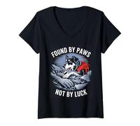Womens Search And Rescue K9 Working Dogs Wilderness SAR Unit V-Neck T-Shirt