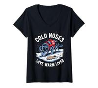 Womens Search And Rescue K9 Working Dogs Wilderness SAR Unit V-Neck T-Shirt