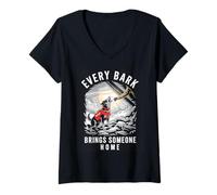 Womens Search And Rescue K9 Working Dogs Wilderness SAR Unit V-Neck T-Shirt