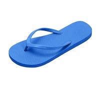Women's Seaside Flip Flops with Yoga Mat Cushion, Hawaiian Summer Beach Open Toe Slip On Thong Sandals Comfortable Lightweight Anti-Slip Slides for Outdoor Travel Shower Swimming Pool Blue