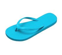 Women's Seaside Flip Flops with Yoga Mat Cushion, Hawaiian Summer Beach Open Toe Slip On Thong Sandals Comfortable Lightweight Anti-Slip Slides for Outdoor Travel Shower Swimming Pool