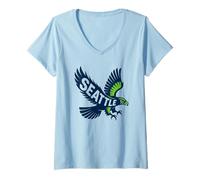 Womens Seattle Washington V-Neck T-Shirt