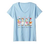 Womens Second Grade Goose Back to School 2nd Grade Teacher Girl Kid V-Neck T-Shirt