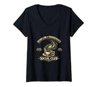 Women's Second Law of Thermodynamics Science Physics Social Club V-Neck T-Shirt
