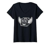 Womens Secret Lucky Block - Funny Italian Brainrot Gaming Kids Meme V-Neck T-Shirt
