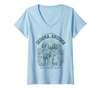 Women's Sedona Arizona Vortex State V-Neck T-Shirt