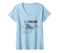 Women's S irst His Kingdom Matthew 6:33 Inspirational Graphic V-Neck T-Shirt