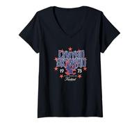 Women's Segal - Lynyrd Skynyrd - Lynyrd Skynyrd Freebird Stars Eagle V-Neck T-Shirt