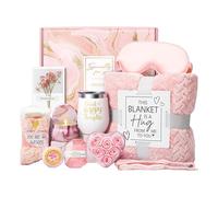 Women's Self Care Set - 27x23x13cm 11-Piece Wellness Gift Set Spadoos | Luxury Relaxation Basket Sweatshirt Blanket for Mom Boyfriend Sister Wife Grandma | Birthday Mother's Day Gift Women
