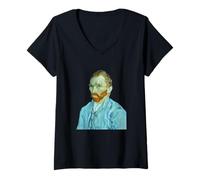 Women's Self-Portrait by Vincent Van Gogh V-Neck T-Shirt