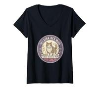 Women's Selkirk Rex Mom Like A Regular Mom But Cooler Cat Mom V-Neck T-Shirt