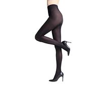 Womens Semi Opaque Matte Microfibre Tights 40 DEN - ROSALIA 40 by Gatta [Made in Europe} - Black - 3(M) US 5'4"/5'8"