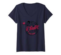 Womens Sending A Heart to You Romantic Message V-Neck T-Shirt