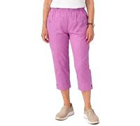Women's Seniors Capri Trousers 7/8 with Elastic Waistband - Comfortable Slip-On Trousers for Seniors & People in Need of Care - Lightweight Summer Trousers Women's Stretch with Pockets - Senior