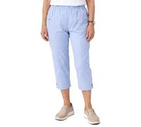 Women's Seniors Capri Trousers 7/8 with Elastic Waistband - Comfortable Slip-On Trousers for Seniors & People in Need of Care - Lightweight Summer Trousers Women's Stretch with Pockets - Senior